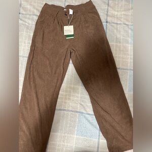 HALARA Brown Corduroy Women's Trousers